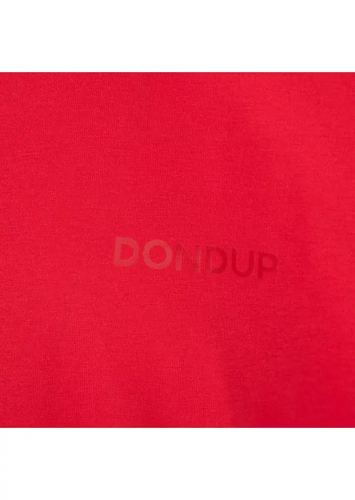 DONDUP | T-SHIRT REGULAR LOGO ROSSO