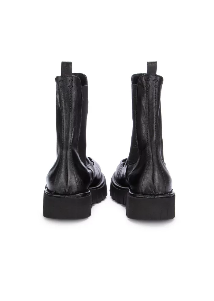 ERNESTO DOLANI | STIVALETTI CHUNKY PELLE NERO