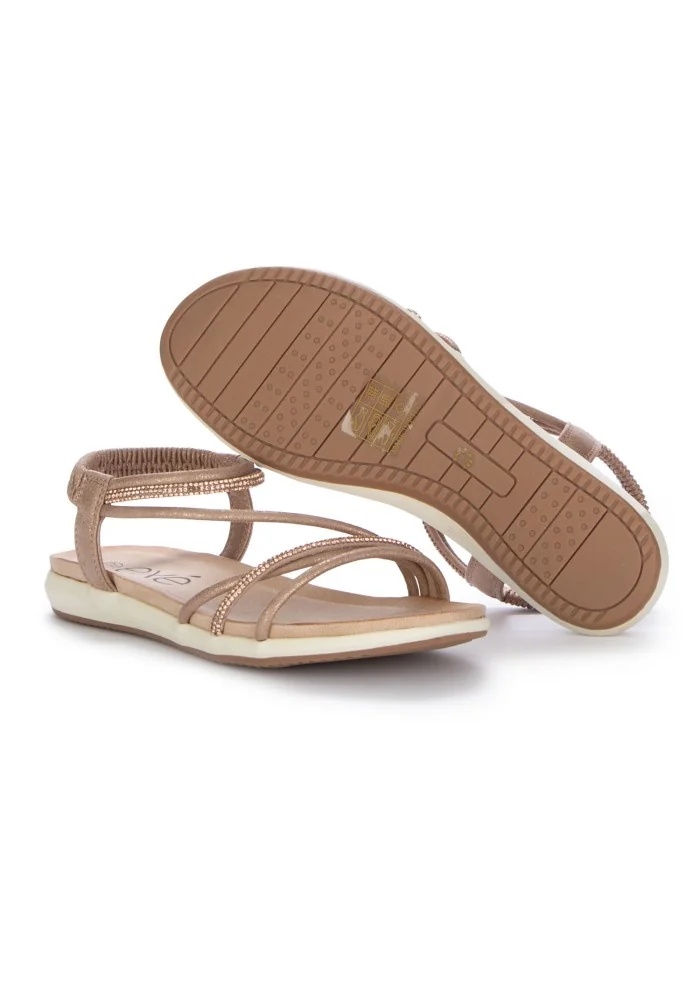 EXE' | SANDALI CINTURINO ELASTICO ROSA ANTICO