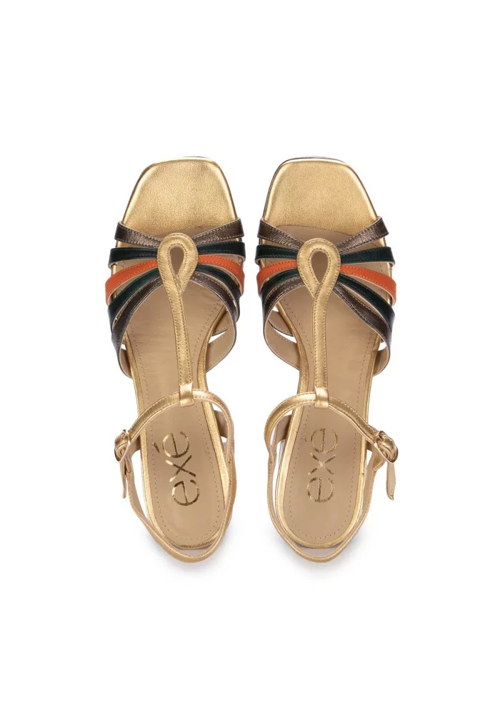 EXÉ | SANDALI CON TACCO CYNTHIA MULTICOLORE ORO