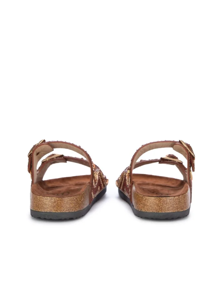 EXE' | SANDALI STILE ETNICO MARRONE ARANCIONE