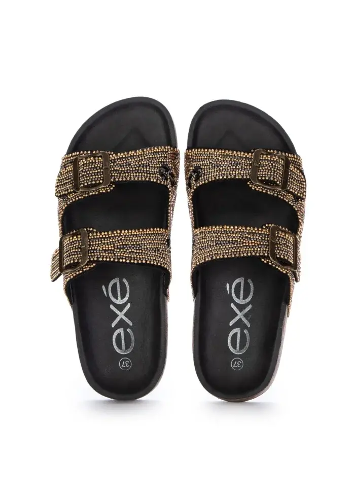 EXE' | SANDALI STILE GLAMOUR NERO BRONZO