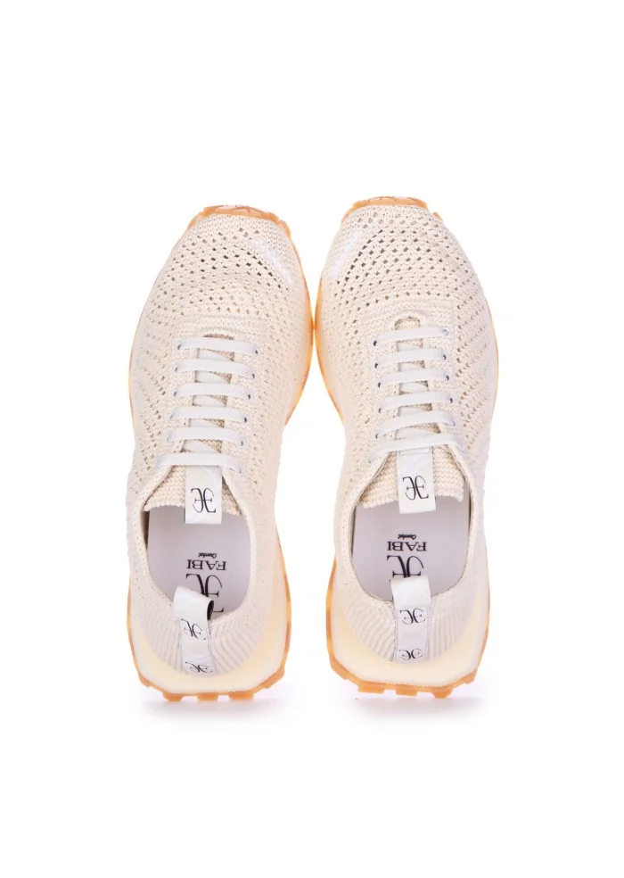 FABI | SNEAKERS CROCHET CRUDO BIANCO