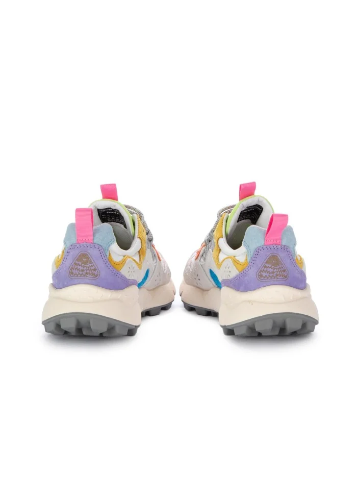 FLOWER MOUNTAIN | SNEAKERS YAMANO 3 BIANCO ROSA GRIGIO