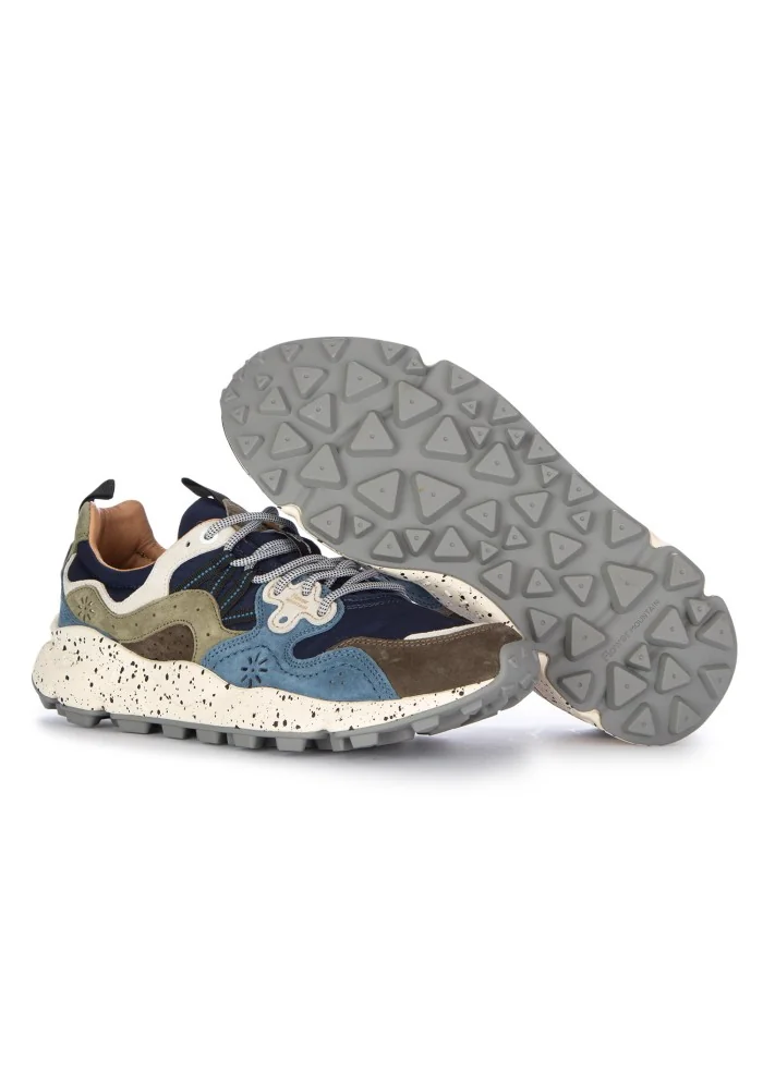 FLOWER MOUNTAIN | SNEAKERS YAMANO 3 BLU MARRONE