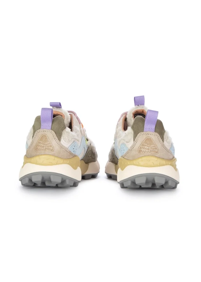 FLOWER MOUNTAIN | SNEAKERS YAMANO 3 SUEDE TEDDY BEIGE VERDE