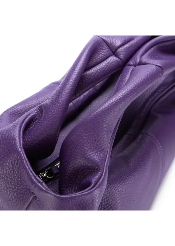 GIANNI CHIARINI | BORSA A MANO AGNESE PELLE VIOLA