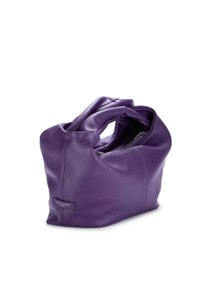 GIANNI CHIARINI | BORSA A MANO AGNESE PELLE VIOLA