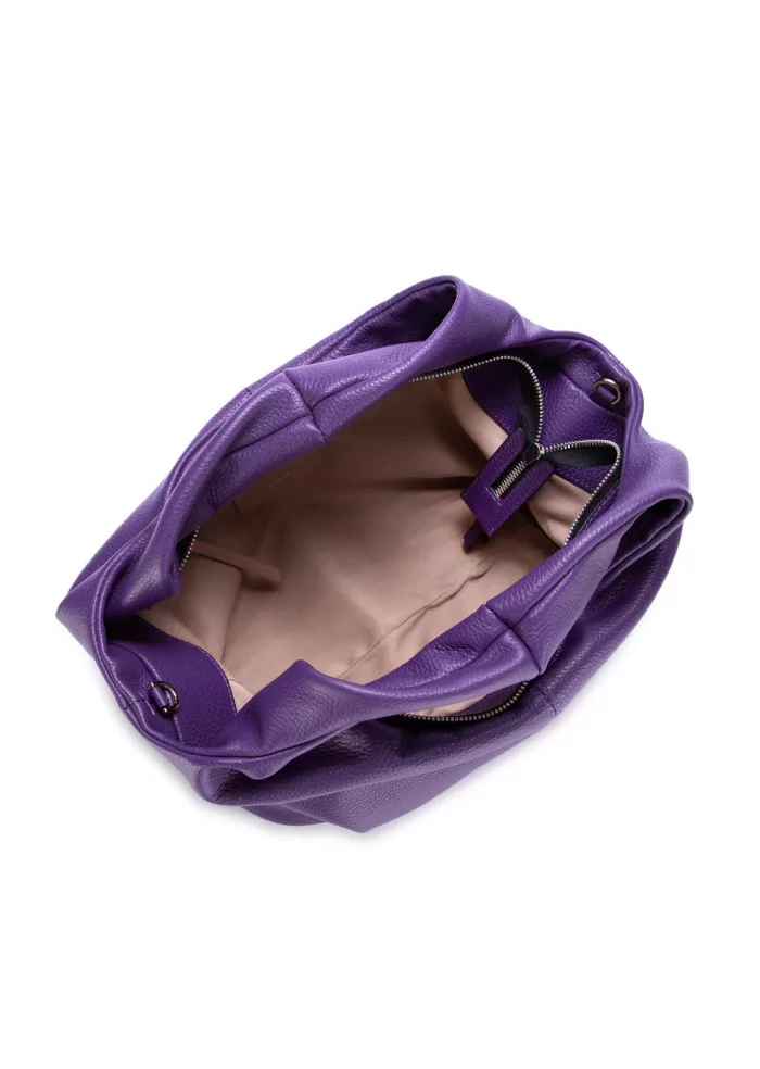 GIANNI CHIARINI | BORSA A MANO AGNESE PELLE VIOLA