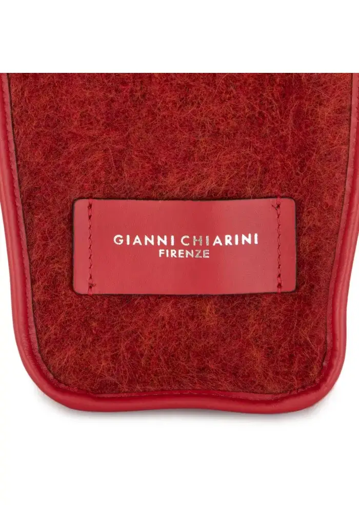 GIANNI CHIARINI | BORSA SHOPPER MARCELLA FURRY ROSSO