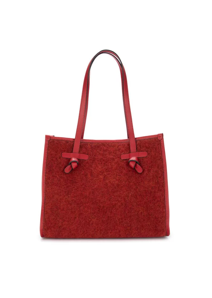 GIANNI CHIARINI | BORSA SHOPPER MARCELLA FURRY ROSSO