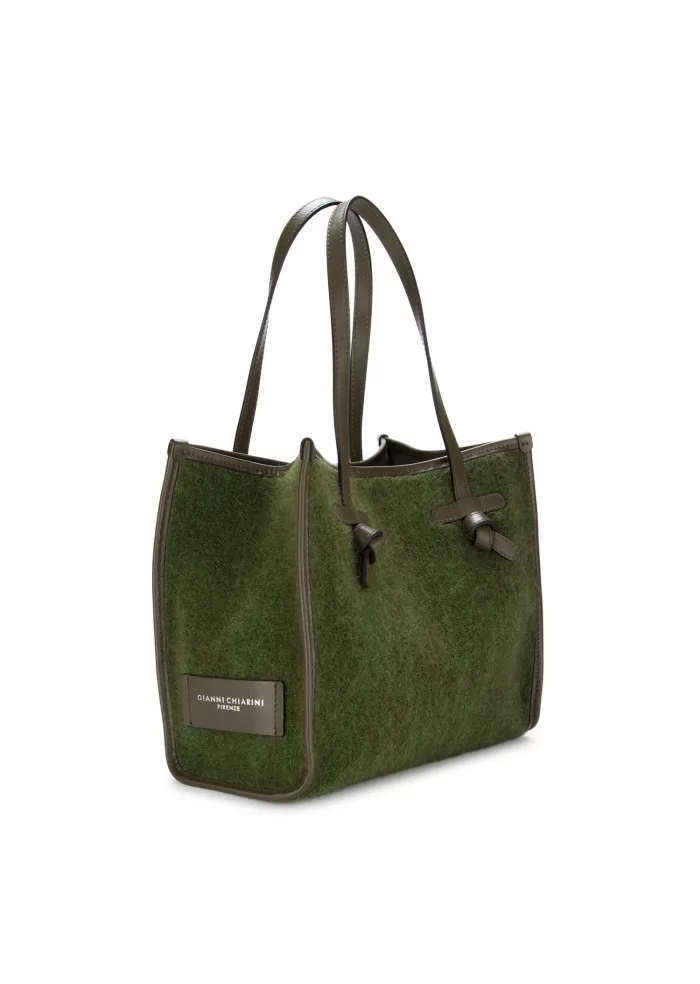 GIANNI CHIARINI | BORSA SHOPPER MARCELLA FURRY VERDE