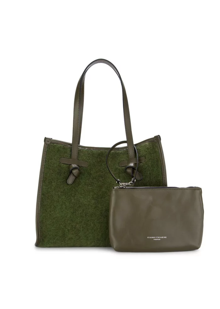 GIANNI CHIARINI | BORSA SHOPPER MARCELLA FURRY VERDE
