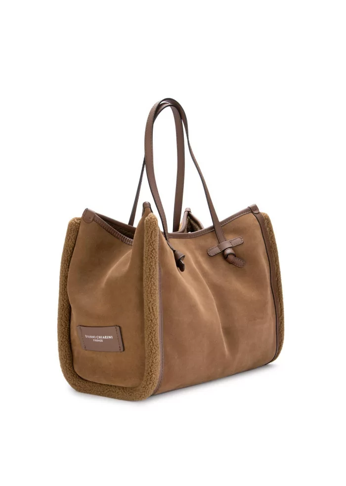 GIANNI CHIARINI | SHOPPER MARCELLA CAMOSCIO MARRONE