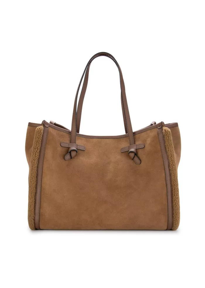 GIANNI CHIARINI | SHOPPER MARCELLA CAMOSCIO MARRONE