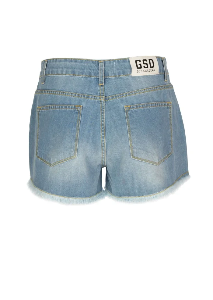 GOD SAVE DENIM | SHORTS DENIM IRIS AZZURRO