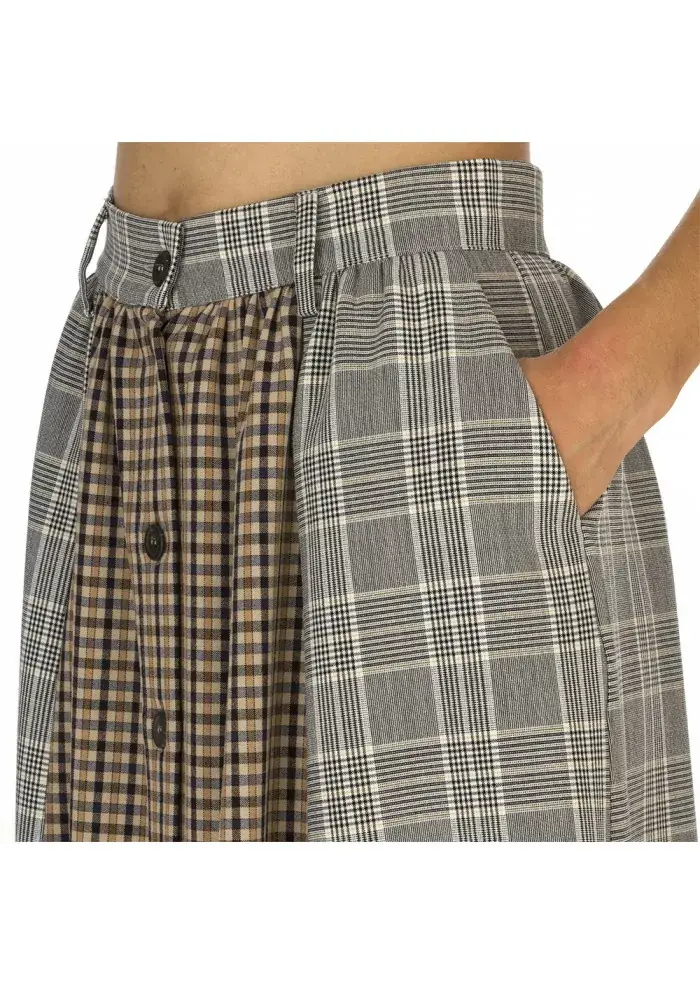 GONNA DONNA SEMICOUTURE | Y9AI24 BIANCO BEIGE NERO MARRONE