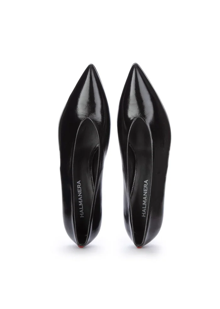 HALMANERA | SCARPE CON TACCO GLAZE NERO