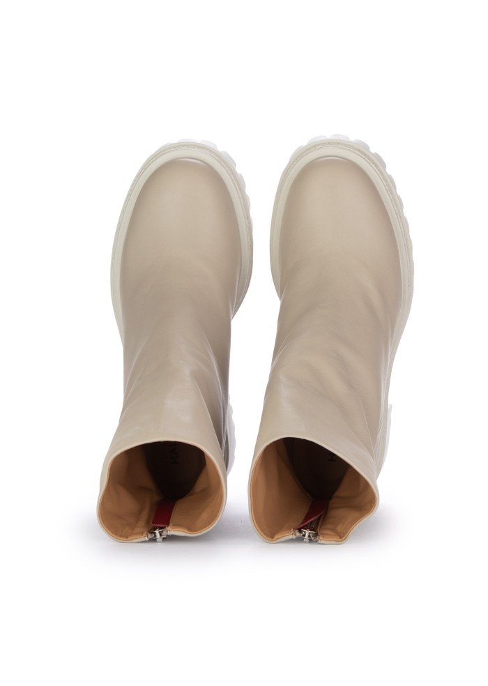 HALMANERA | STIVALETTI CON TACCO BARON PEYOTE BIANCO PANNA