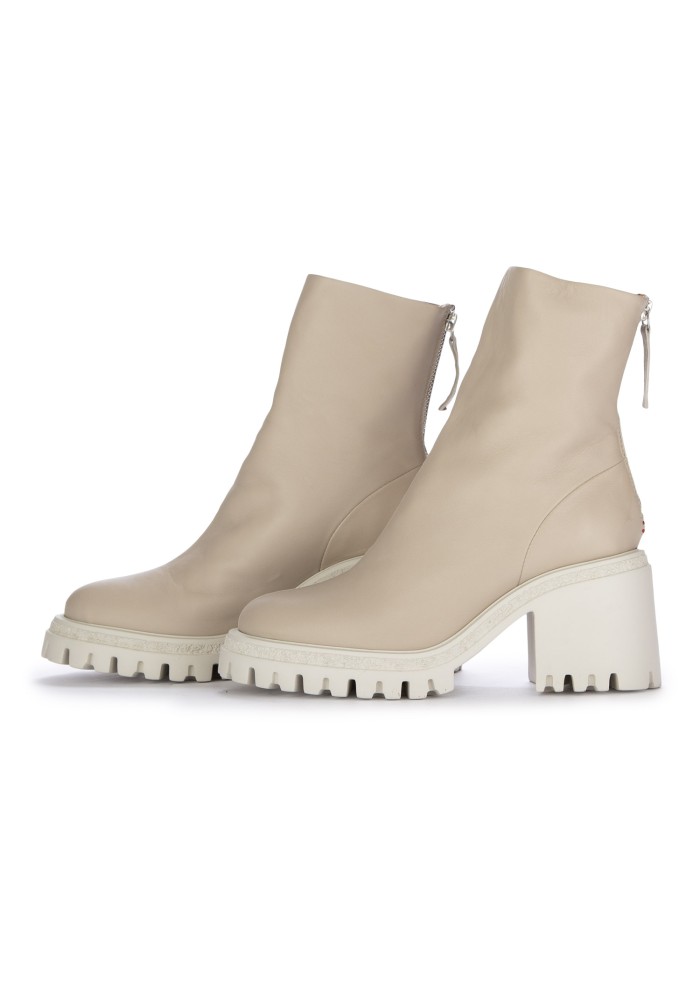 HALMANERA | STIVALETTI CON TACCO BARON PEYOTE BIANCO PANNA