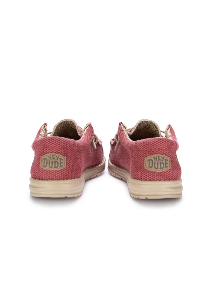 HEY DUDE | SCARPE BASSE WALLY BRAIDED ROSSO