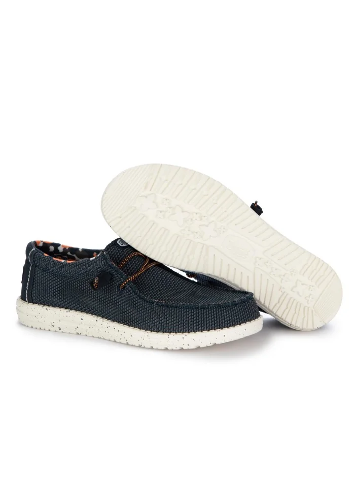 HEY DUDE | SCARPE BASSE WALLY SOX STITCH BLU