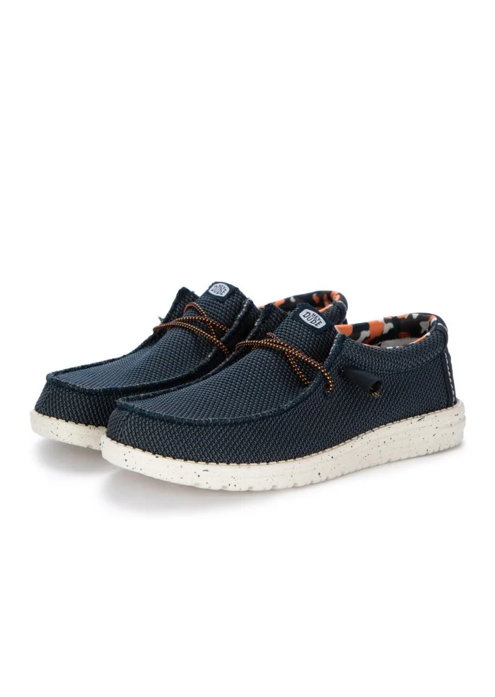 HEY DUDE | SCARPE BASSE WALLY SOX STITCH BLU