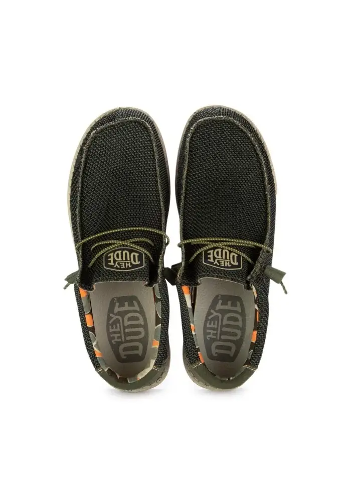 HEY DUDE | SCARPE BASSE WALLY SOX STITCH VERDE
