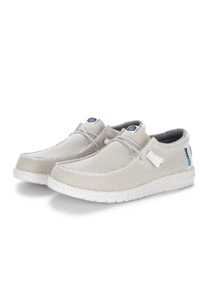 HEY DUDE | SCARPE BASSE WALLY SPORT MESH BIANCO