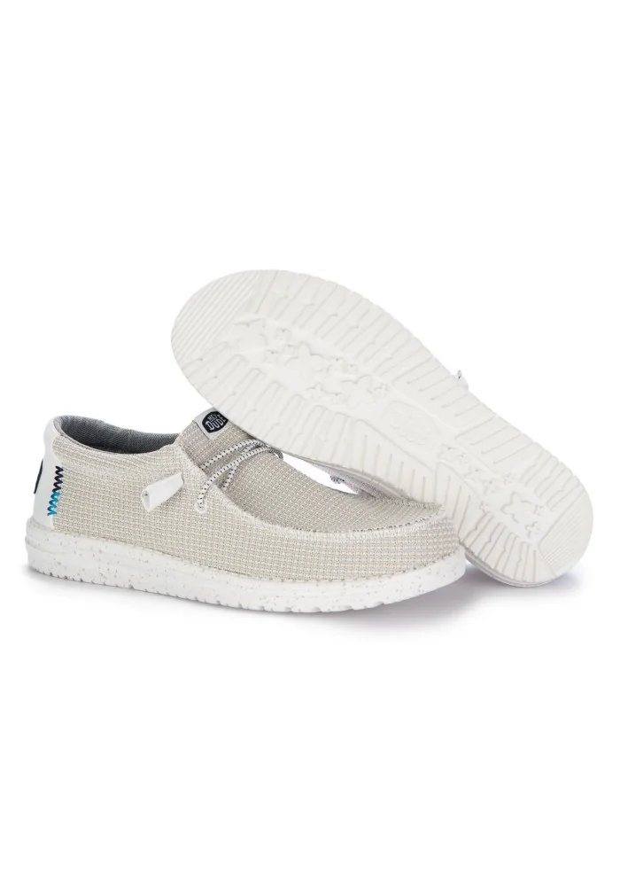 HEY DUDE | SCARPE BASSE WALLY SPORT MESH BIANCO