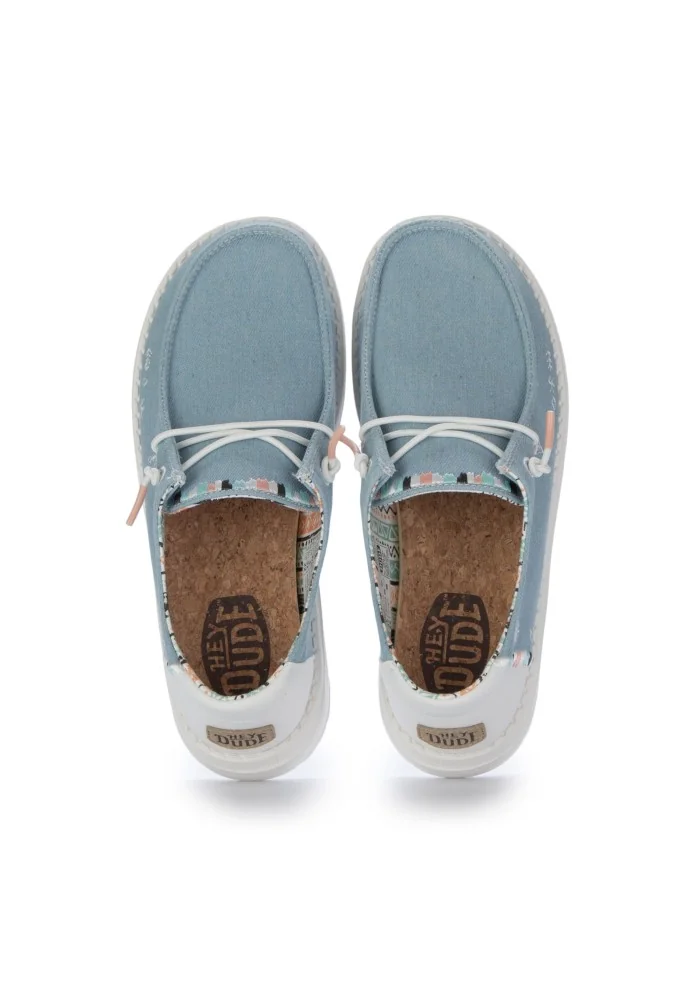 HEY DUDE | SCARPE BASSE WENDY BOHO AZZURRO