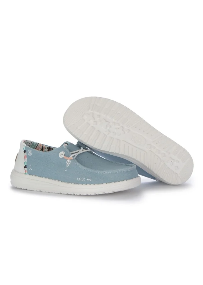 HEY DUDE | SCARPE BASSE WENDY BOHO AZZURRO