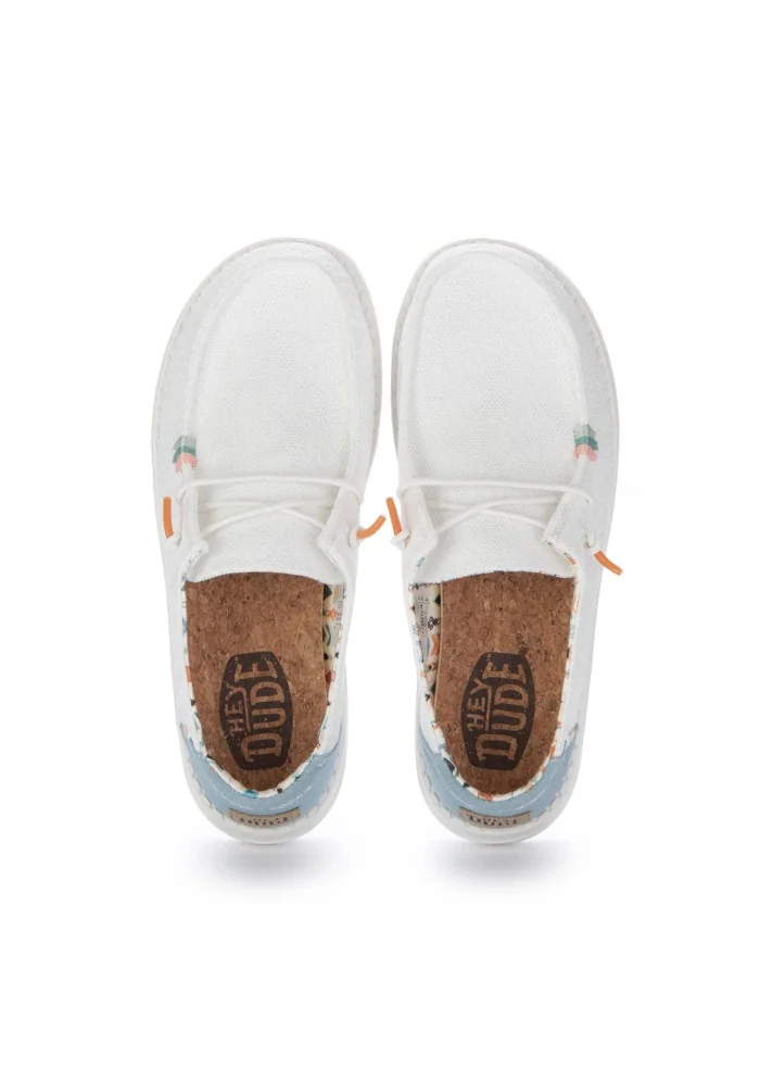 HEY DUDE | SCARPE BASSE WENDY BOHO BIANCO