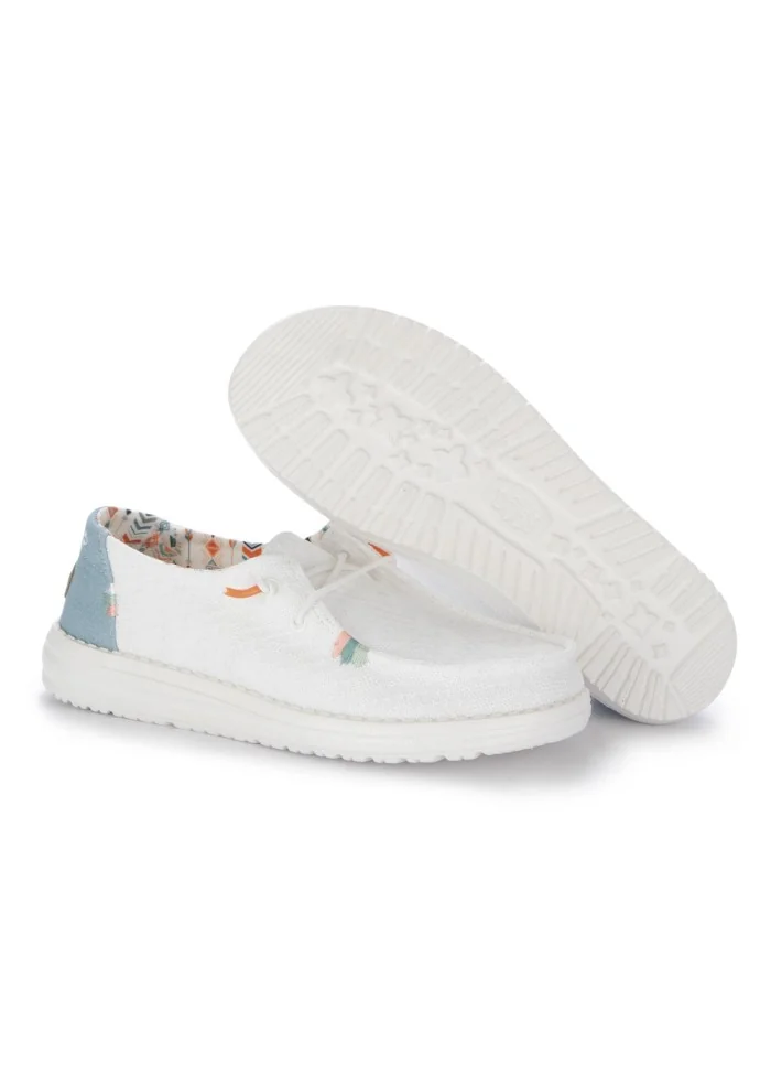 HEY DUDE | SCARPE BASSE WENDY BOHO BIANCO