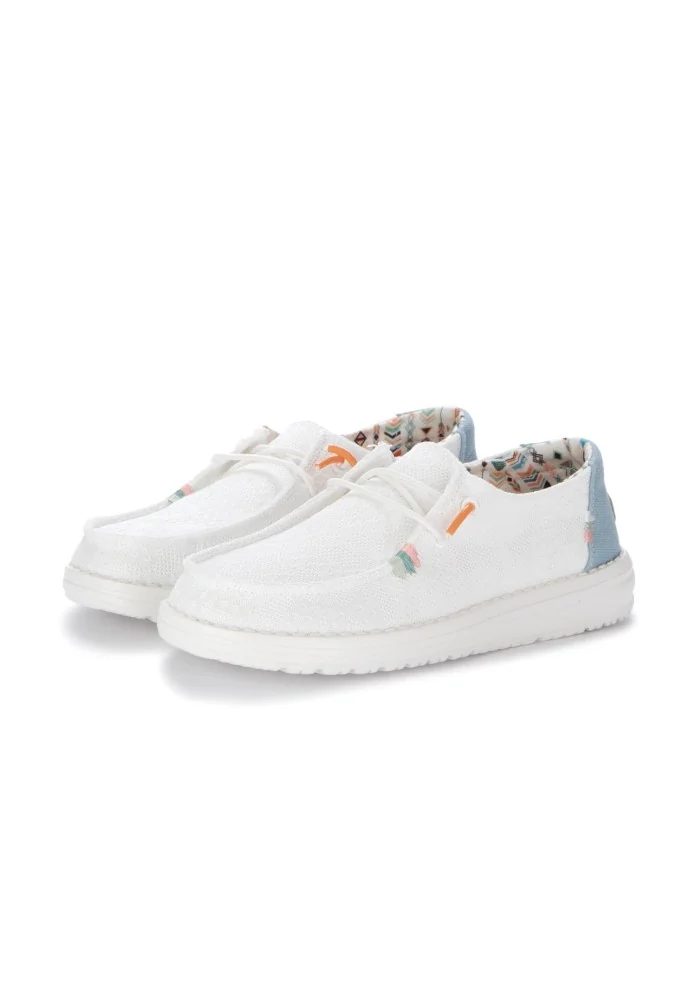 HEY DUDE | SCARPE BASSE WENDY BOHO BIANCO