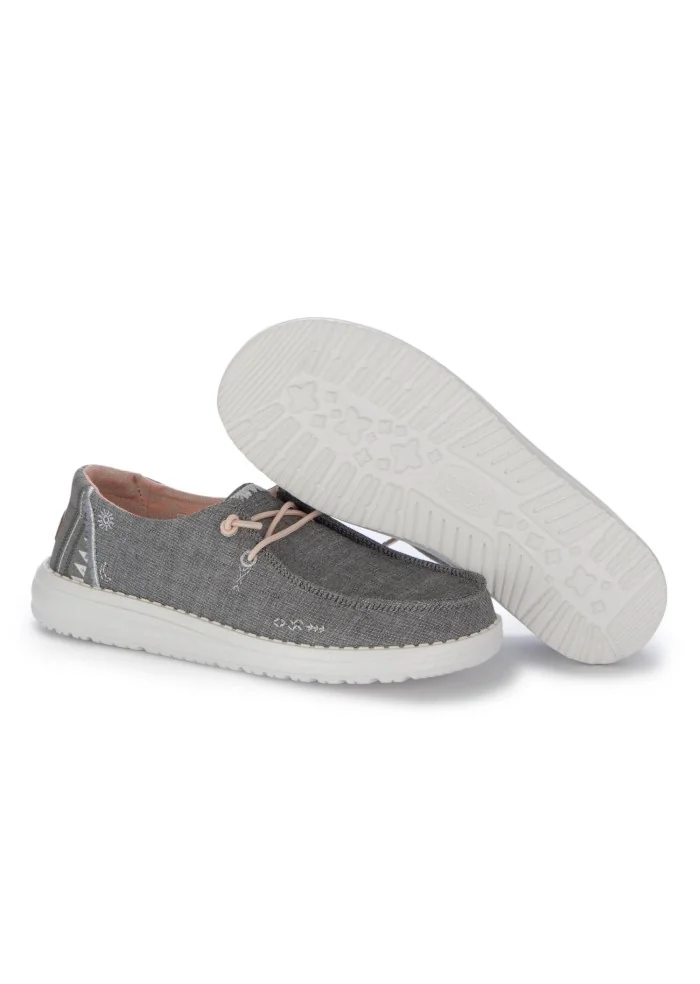 HEY DUDE | SCARPE BASSE WENDY BOHO GRIGIO