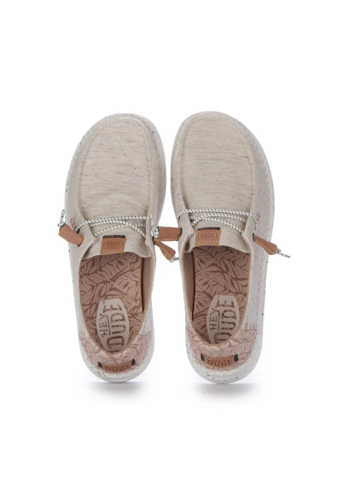 HEY DUDE | SCARPE BASSE WENDY HEATHERED SLUB TROPICAL BEIGE