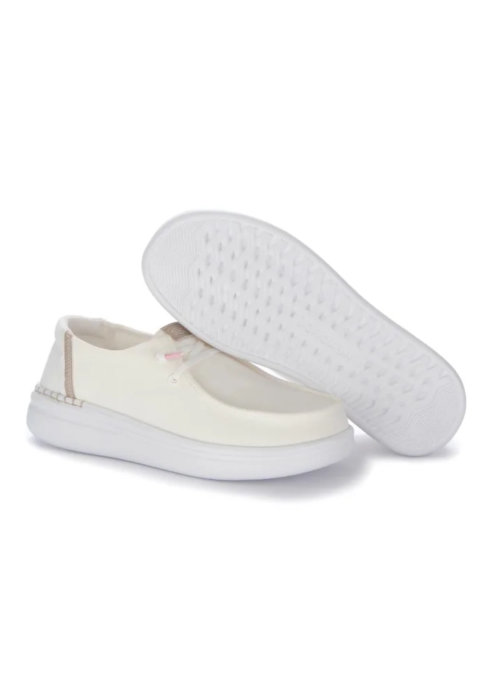 HEY DUDE | SCARPE BASSE WENDY RISE BIANCO