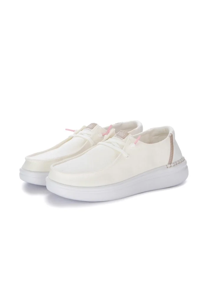 HEY DUDE | SCARPE BASSE WENDY RISE BIANCO