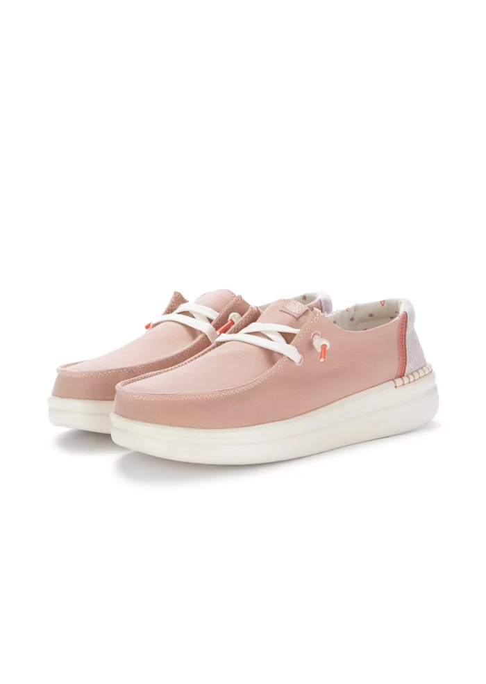 HEY DUDE SHOES | SCARPE BASSE WENDY RISE ROSA