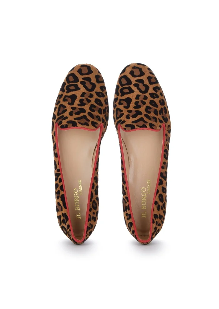IL BORGO | BALLERINE LEOPARDINO MARRONE NERO ROSSO
