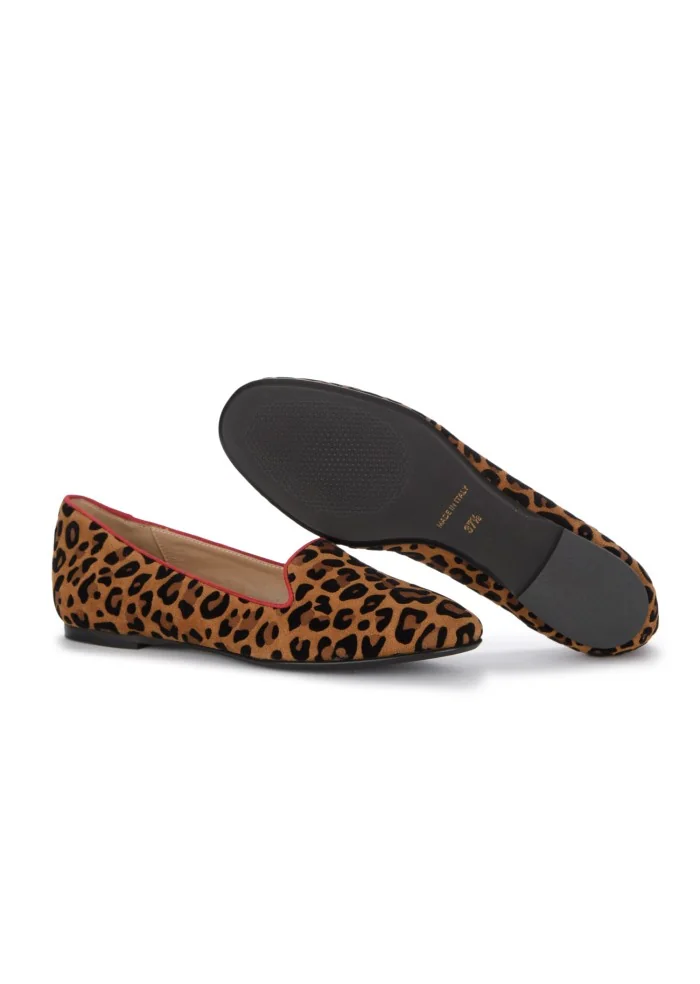 IL BORGO | BALLERINE LEOPARDINO MARRONE NERO ROSSO