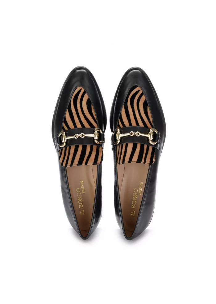 IL BORGO FIRENZE | MOCASSINI A PUNTA RESINA NERO