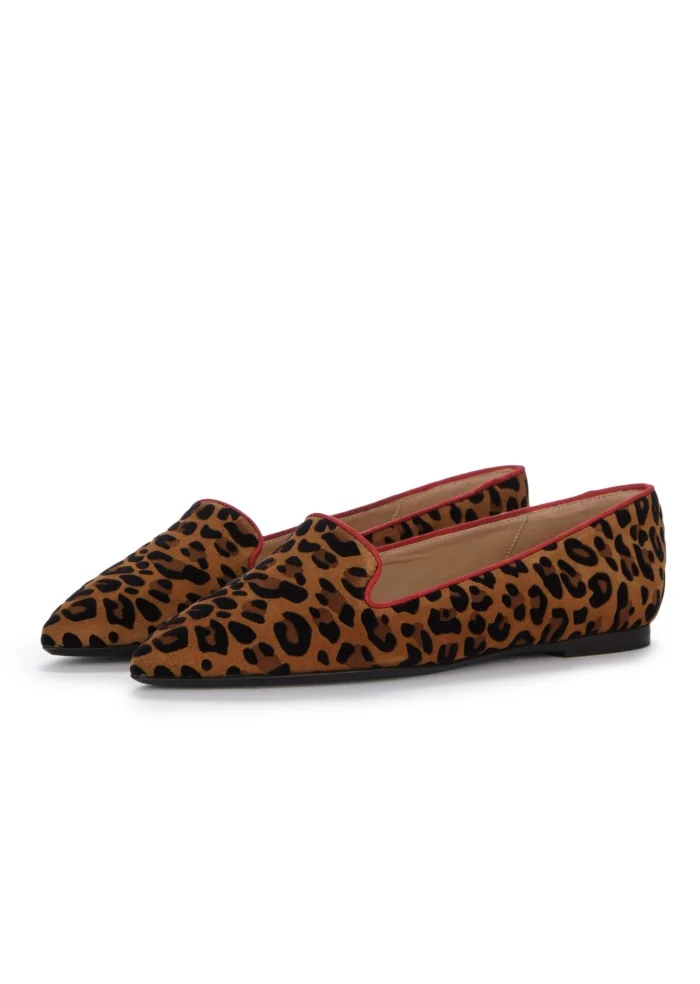 IL BORGO FIRENZE | SCARPE BASSE LEOPARDINO MARRONE NERO ROSSO