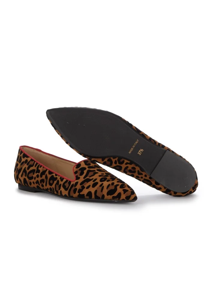 IL BORGO FIRENZE | SCARPE BASSE LEOPARDINO MARRONE NERO ROSSO
