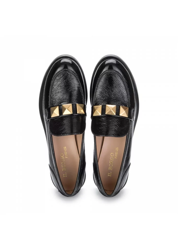 IL BORGO FIRENZE | SCARPE BASSE VERNICE FINISH NERO