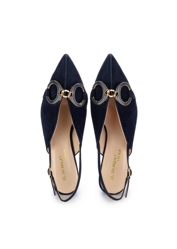 IL BORGO FIRENZE | SCARPE TACCO AMALFI BLU ABISSO