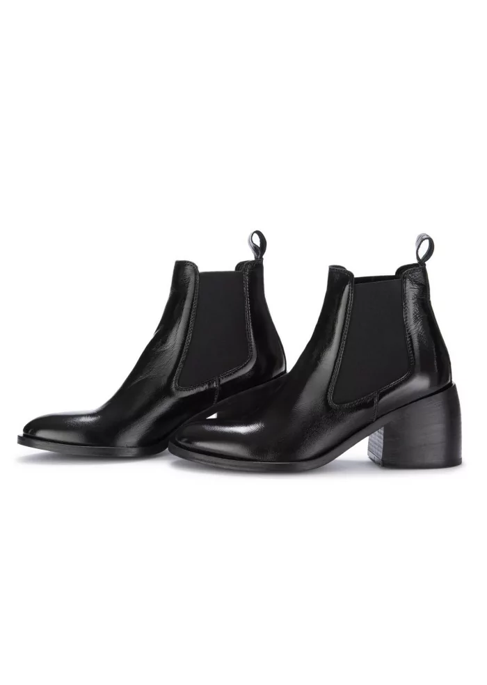 JUICE | CHELSEA CON TACCO PELLE VERNICIATA NERO