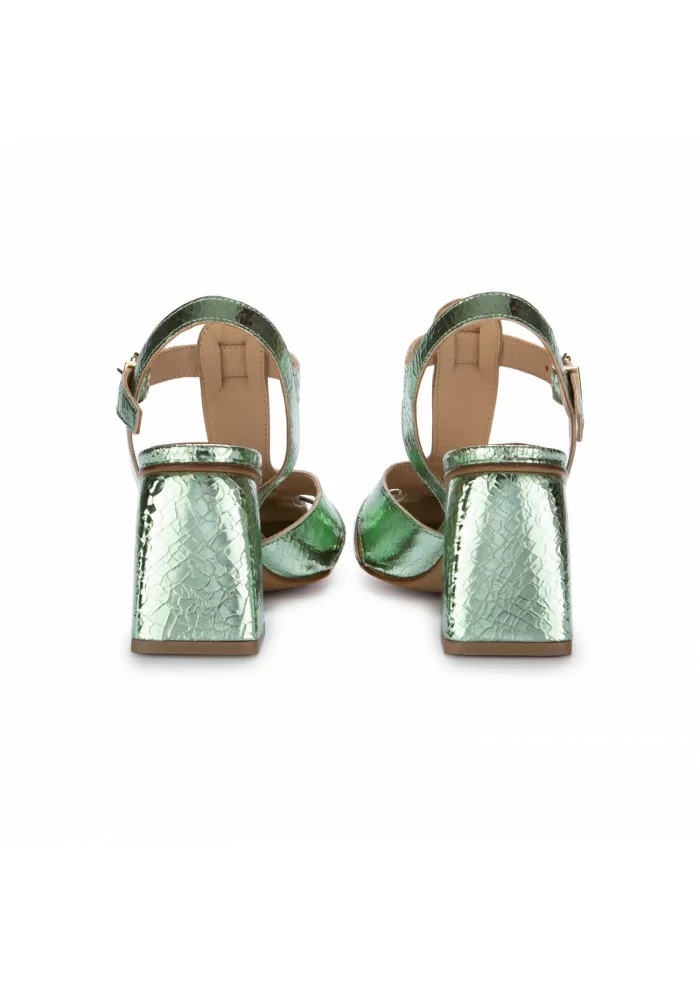 JUICE | SANDALI CON TACCO CRACK VERDE MENTA
