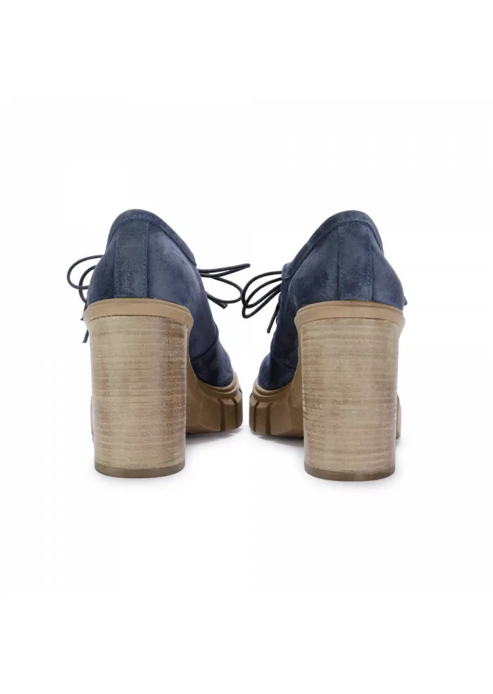 JUICE | SCARPE TACCO IN PELLE SCAMOSCIATA BLU